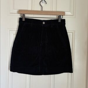 Everlane Navy Corduroy Skirt